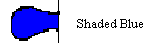 A curvilinear shape with the interior shaded blue representing a sediment pond.