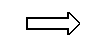 An empty black arrow pointing in the direction of how mining will proceed.