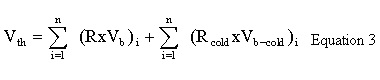 Equation for calculating the total allowable volume of thinner for the coating used during the previous month.