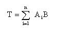 Equation for calculating the volatile organic compound (VOC) emissions at the facility.